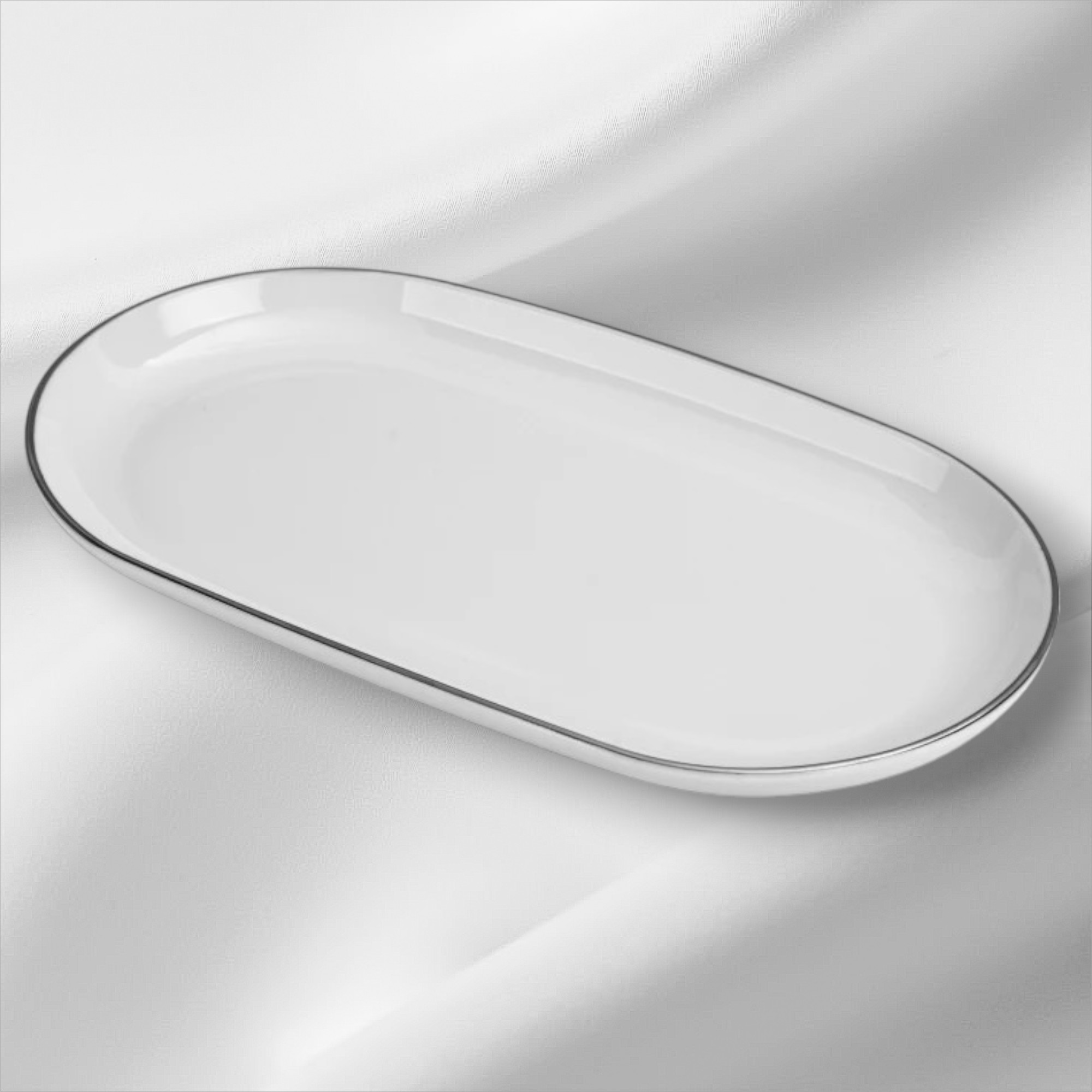 Półmis owalny 24 cm Chodzież - City Platyna