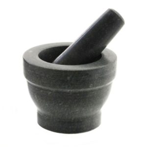 Moździerz kuchenny marmurowy czarny 12 cm - MPL