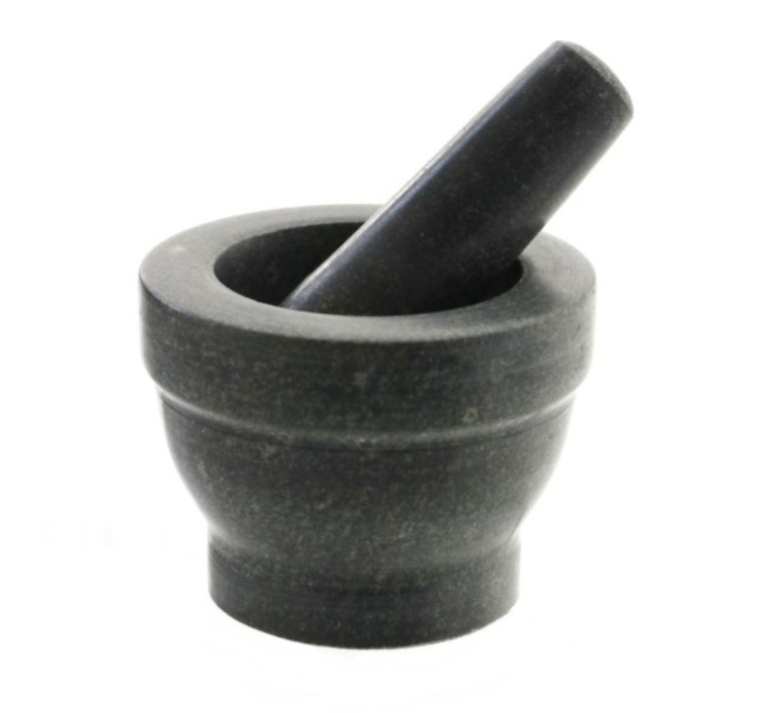 Moździerz kuchenny marmurowy czarny 12 cm - MPL