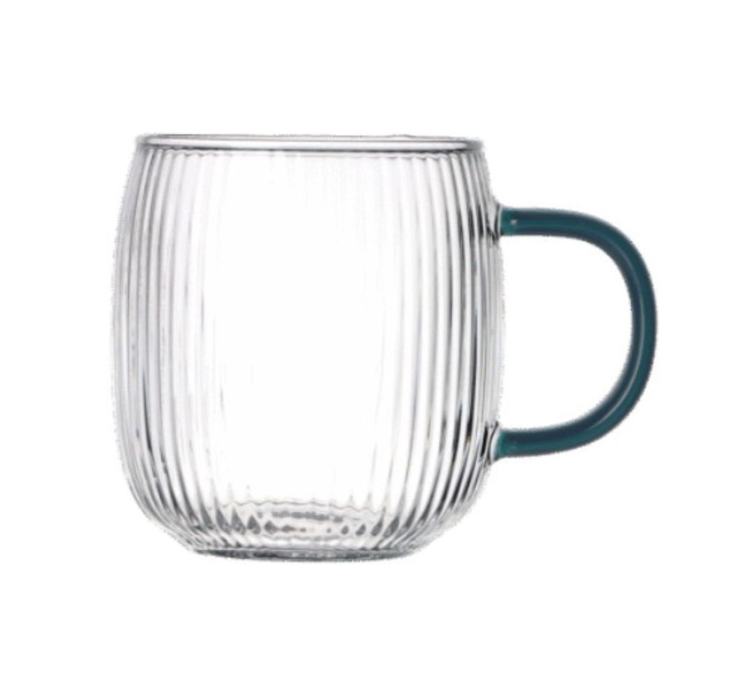 Kubek szklany zieleń 330 ml MPL - Justine