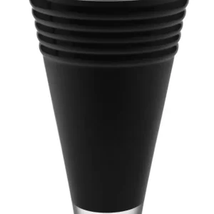 Wazon stożkowy czarny 30 cm Krosno - Home&Living