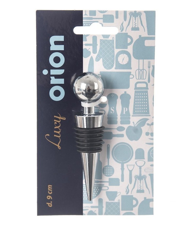 Zatyczka do wina stalowa 9 cm Orion - Luxy