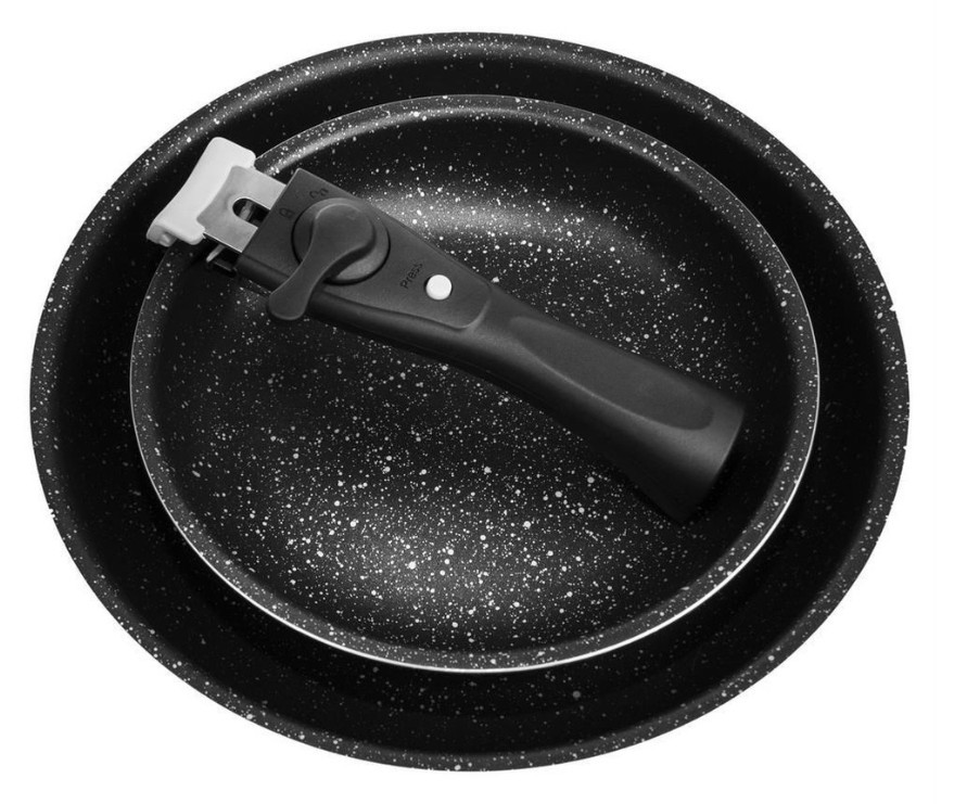 Patelnia granitowa 20 / 26 cm 3 el. Orion - Grande