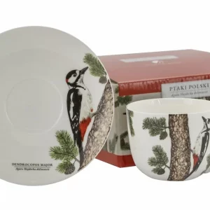 Filiżanka ze spodkiem 300 ml Marco Polo - Dzięcioł Duży