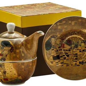 Filiżanka tea for one dzbanek z zaparzaczem Marco Polo - Klimt Kiss