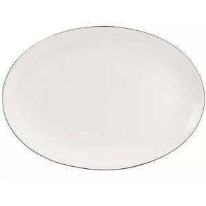 Półmis owalny 36 cm Bogucice - Base Black 1227
