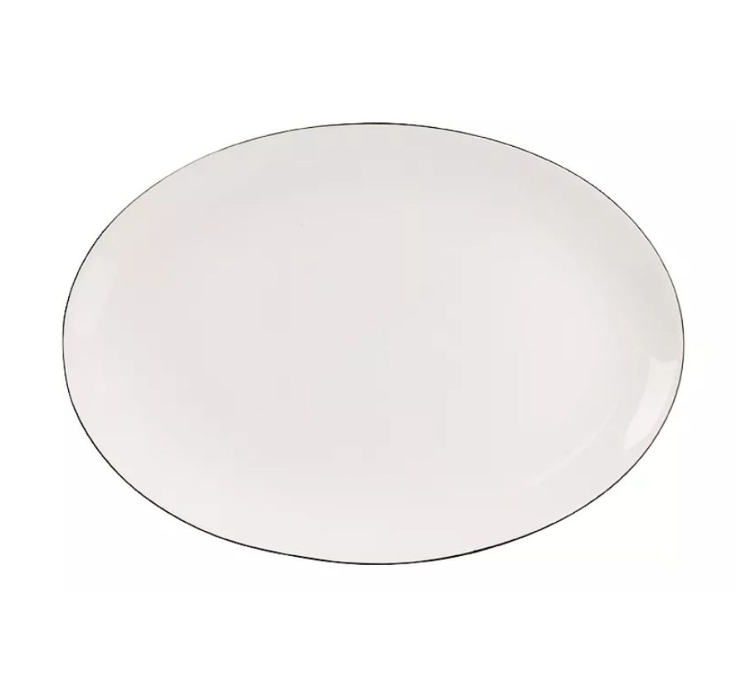 Półmis owalny 31 cm Bogucice - Base Black 1227