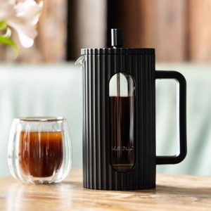 Zaparzacz do kawy i herbaty czarny 1l Vialli Design - Livio
