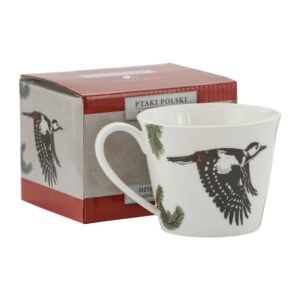 Kubek ptaki polskie 400 ml Marco Polo - Dzięcioł Duży