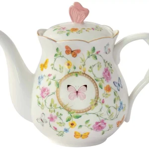 Dzbanek do herbaty z włoskiej porcelany 900 ml Marco Polo - Motyle
