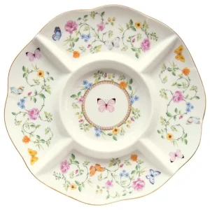 Patera na przekąski z włoskiej porcelany 25,5 cm Marco Polo - Motyle