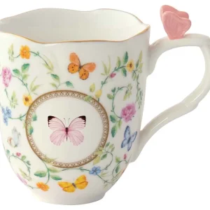 Kubek z włoskiej porcelany 350 ml Marco Polo - Motyle