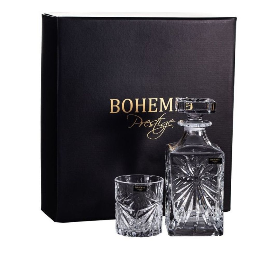 Komplet do whisky karafka i szklanki Bohemia - Prestige Fiore