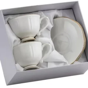 Komplet 2 filiżanek ze spodkami 200 ml na prezent - Marco Polo