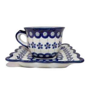 Filiżanka ze spodkiem 150ml/13 cm - Bolesławiec