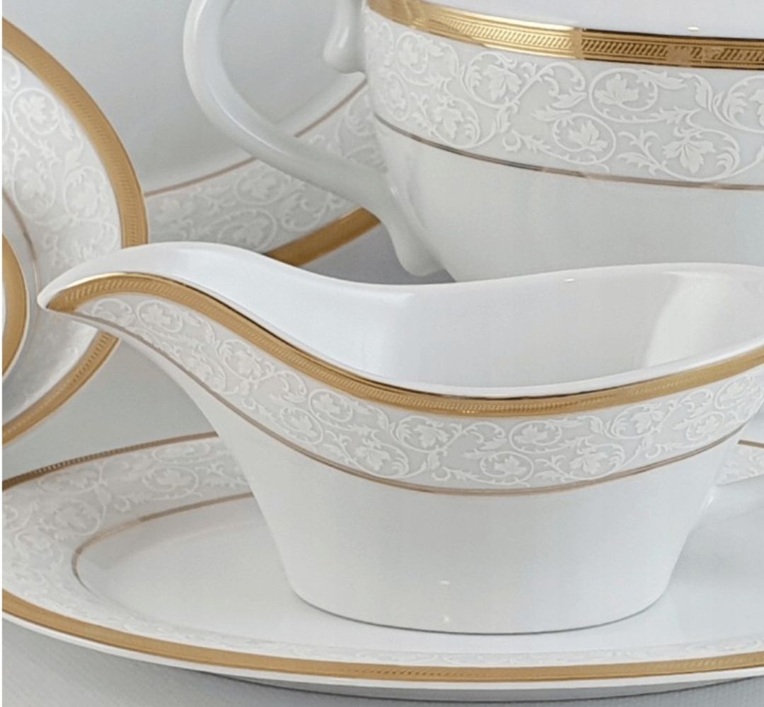 Zestaw talerzy na 6 osób (18 el.) Bogucice - Geos Gold - obrazek 2