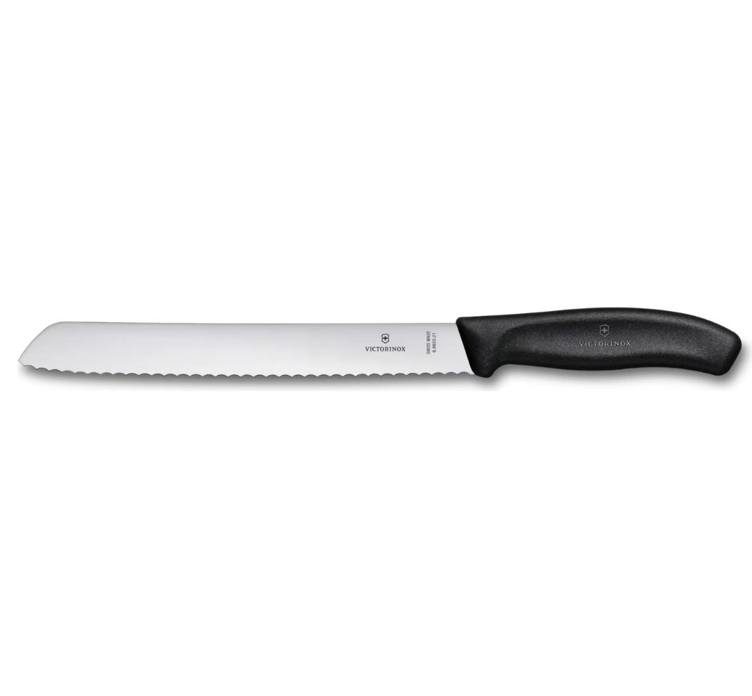 Nóż do pieczywa czarny 21 cm Victorinox - Swiss Classic