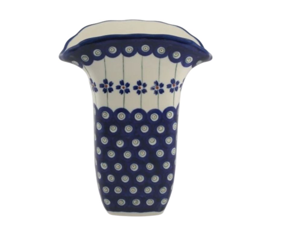 Wazon 18 cm dek. 166a - Bolesławiec