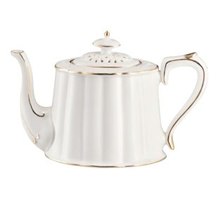 Dzbanek do herbaty 850 ml Villa Italia - Clara Gold Ivory