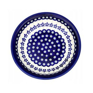 Talerz głęboki obiadowy 22,5 cm dek. 166a - Bolesławiec