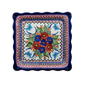 Talerz deserowy herbatnik 16 cm dek. 149art - Bolesławiec
