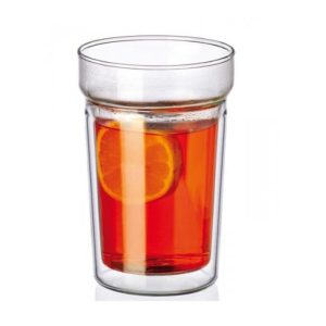 Komplet 2 szklanek żaroodpornych z podwójną ścianką 400 ml Simax – Dual