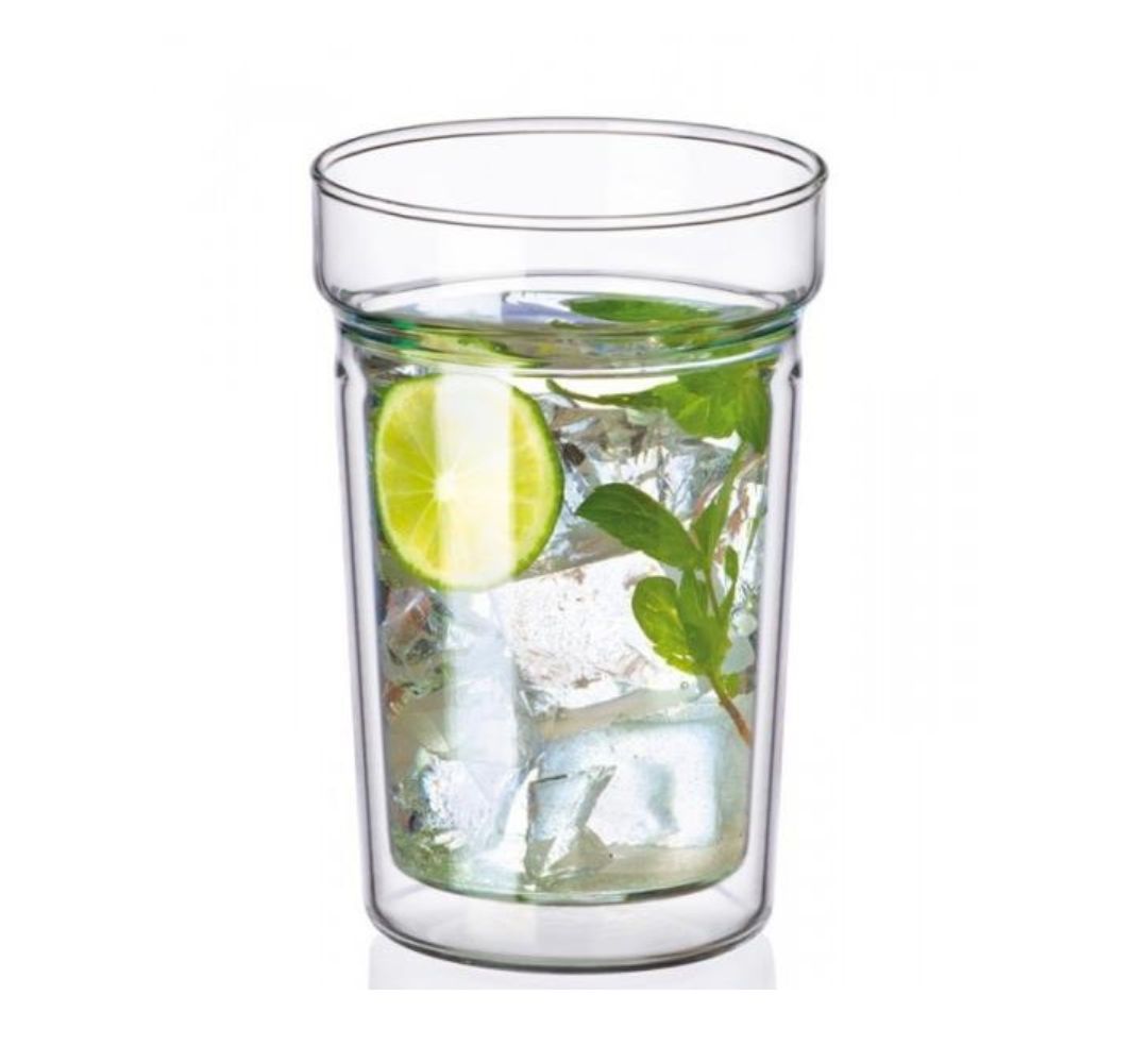 Komplet 2 szklanek z podwójną ścianką 200 ml Simax - Dual