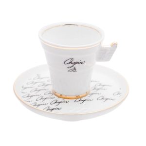 Filiżanka ze spodkiem 100 ml espresso Bogucice - Fryderyk Chopin