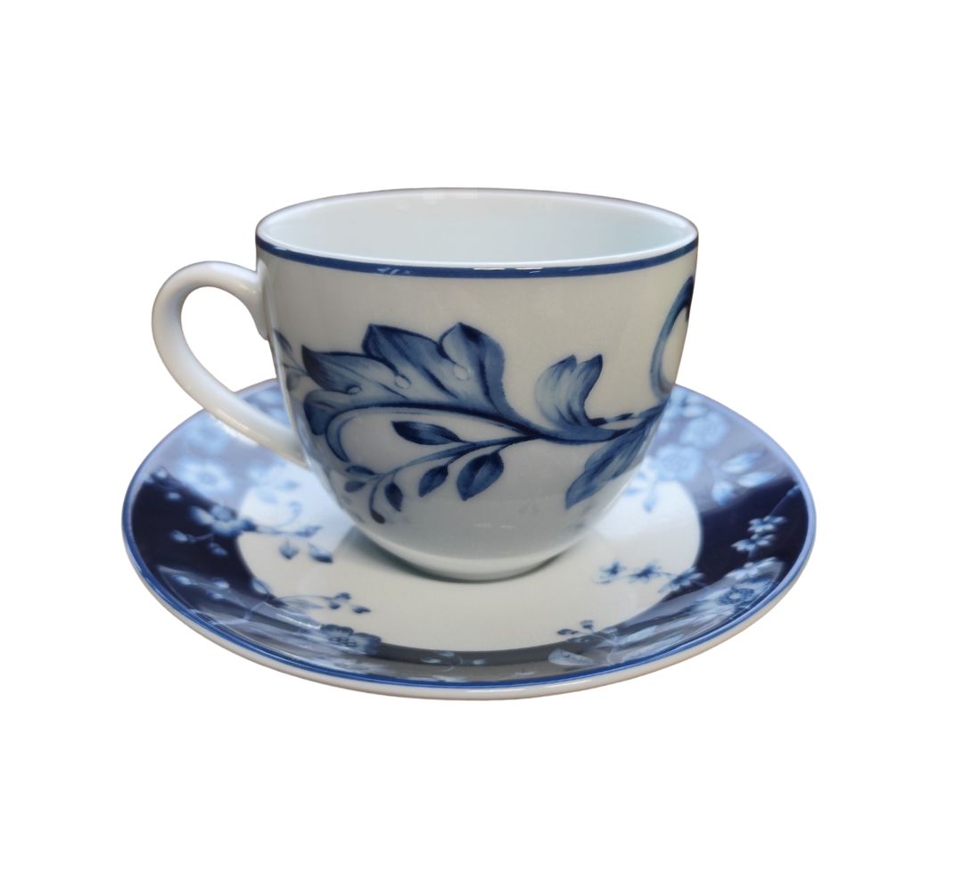 Filiżanka ze spodkiem 320 ml Bogucice - Evia Blue