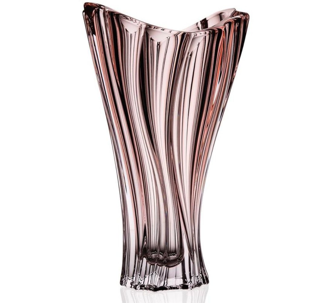 Wazon kryształowy 32 cm Bohemia - Plantica Rose