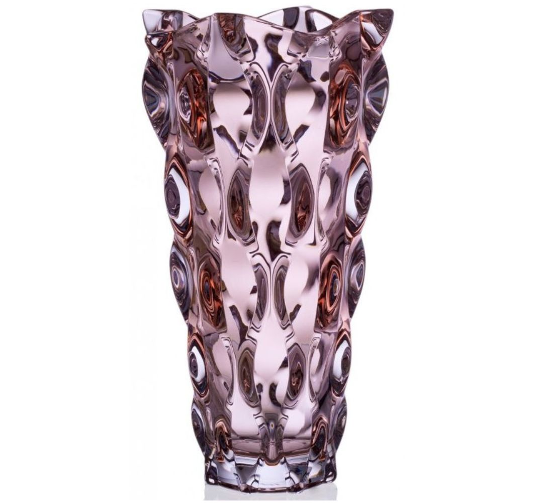Wazon kryształowy 30,5 cm Bohemia - Samba Pink