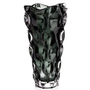 Wazon kryształowy 30,5 cm Bohemia - Samba Grey