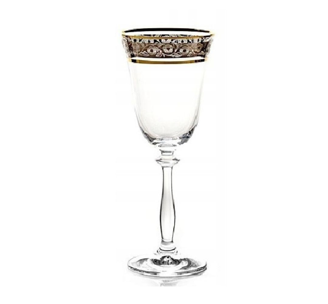 Kieliszki do likieru 60 ml złoto-platyna (6 szt.) Bohemia - Angela