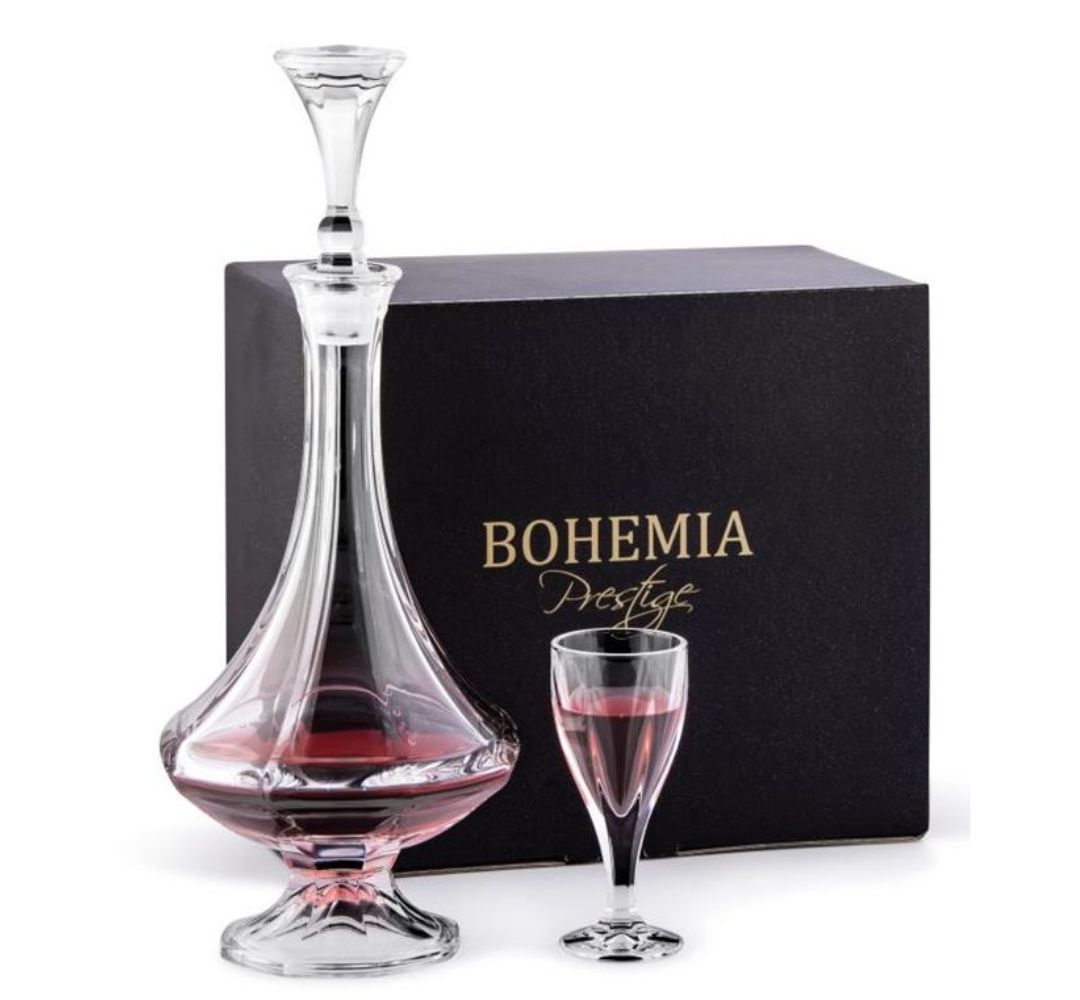 Komplet do likieru 7 elementów Bohemia - Prestige Queen