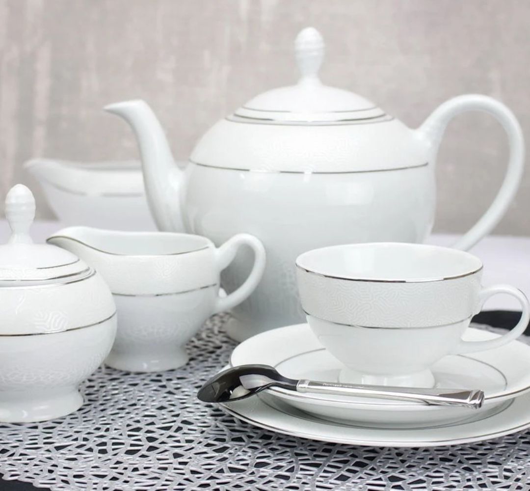 Garnitur do kawy na 12 osób (27 el.) Bogucice - Emily Platin