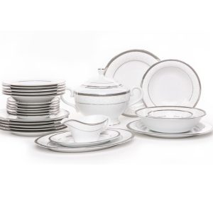 Serwis obiadowy na 6 osób (25 el.) Bogucice – Geos Platin