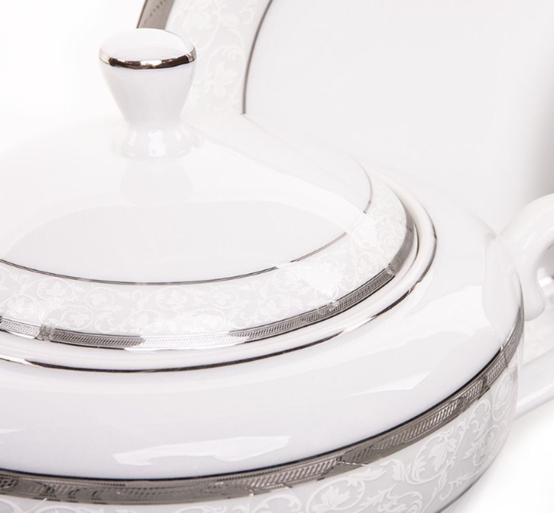 Serwis obiadowy na 6 osób (25 el.) Bogucice – Geos Platin - obrazek 2