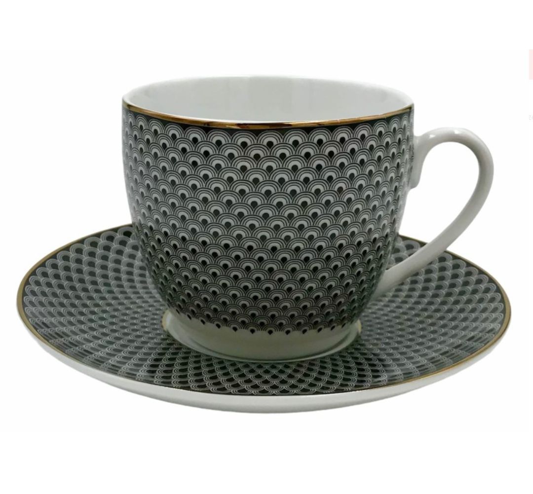 Filiżanka jumbo ze spodkiem 450 ml Bogucice - Lumen