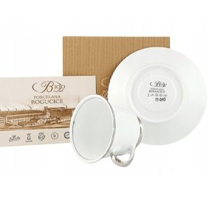 Filiżanka ze spodkiem 200 ml Bogucice - Oxford Platin