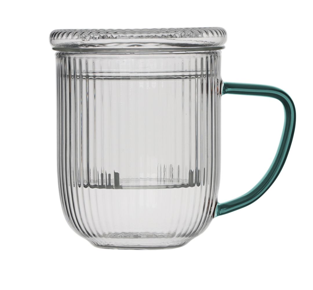 Szklanka z zaparzaczem i pokrywką 400 ml MPL - Justine