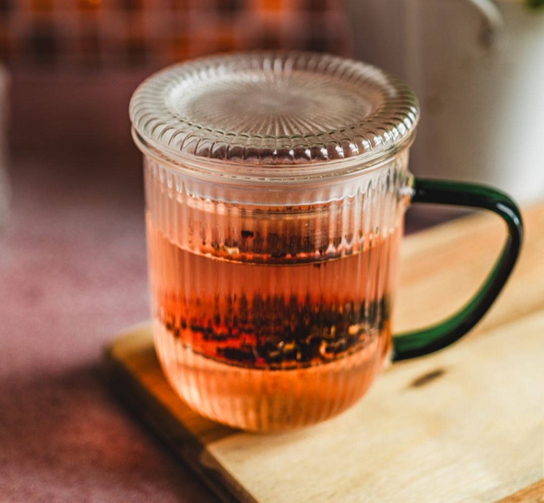 Szklanka z zaparzaczem i pokrywką 400 ml MPL - Justine - obrazek 2