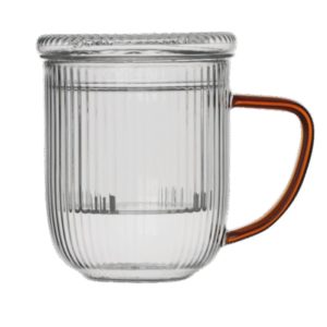 Szklanka żaroodporna z zaparzaczem i pokrywką 400 ml MPL – Justine