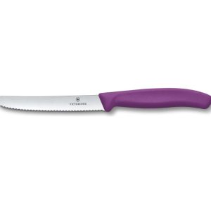Nóż ząbkowany fioletowy 11cm Victorinox - Swiss Classic