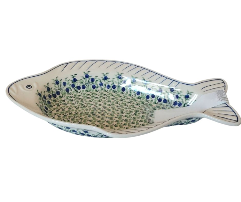 Półmisek ryba 44 cm dek. 1208 - Bolesławiec