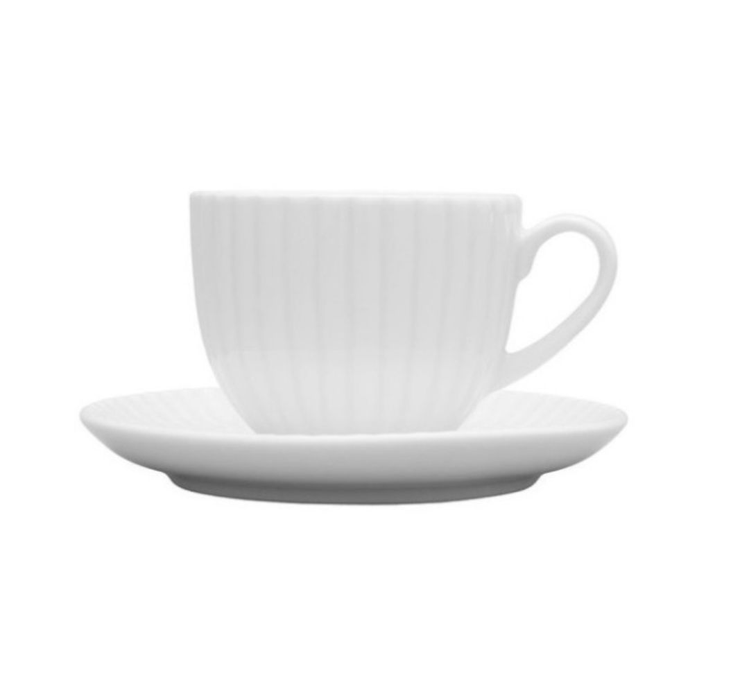 Filiżanka ze spodkiem 100 ml / 12 cm Lubiana - Daisy