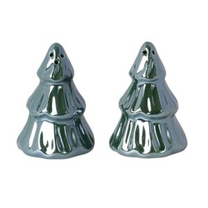 Choinka ceramiczna srebrna sól/pieprz - Ewax