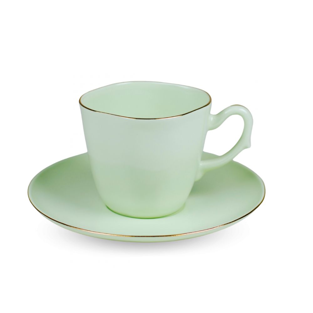 Filiżanka Anna Maria kawa/herbata szmaragdowa porcelana - As Ćmielów