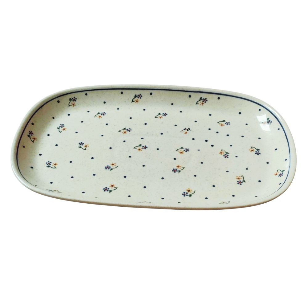 Półmisek owalny 37x23 cm dek. 111 - Bolesławiec