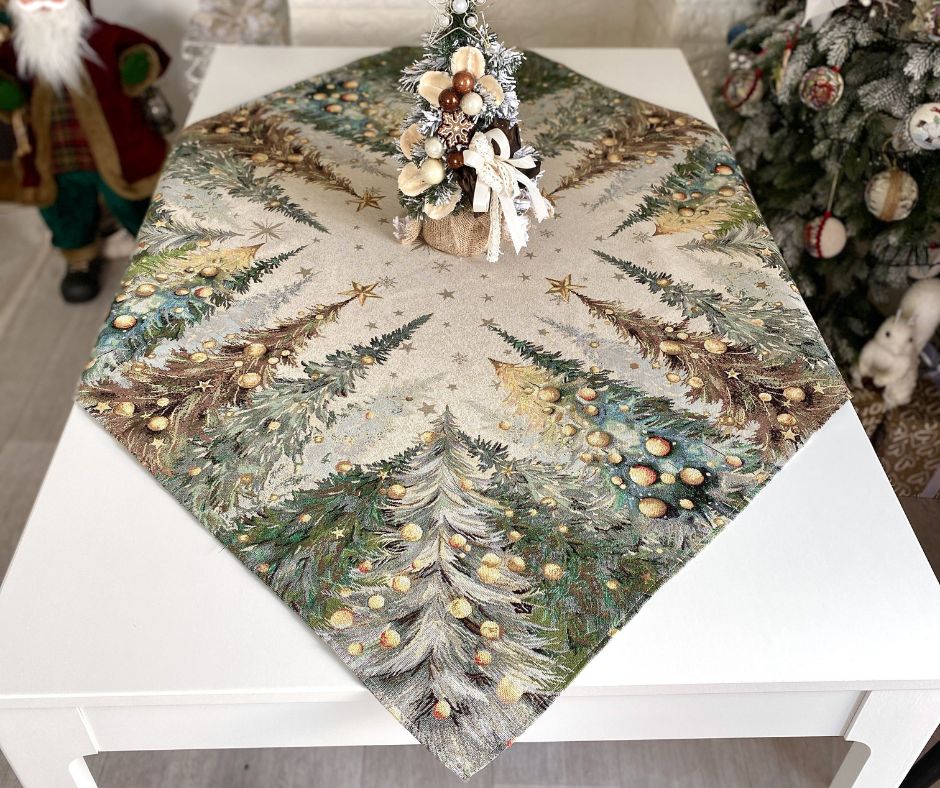 Obrus gobelinowy świąteczny 137x137 cm - Marco Polo - obrazek 3