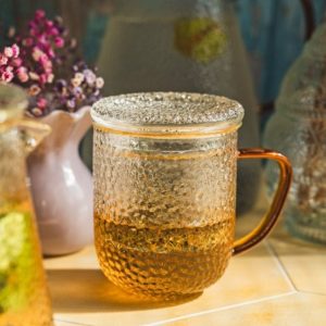 Szklanka żaroodporna z zaparzaczem i pokrywą 400 ml MPL - Jack